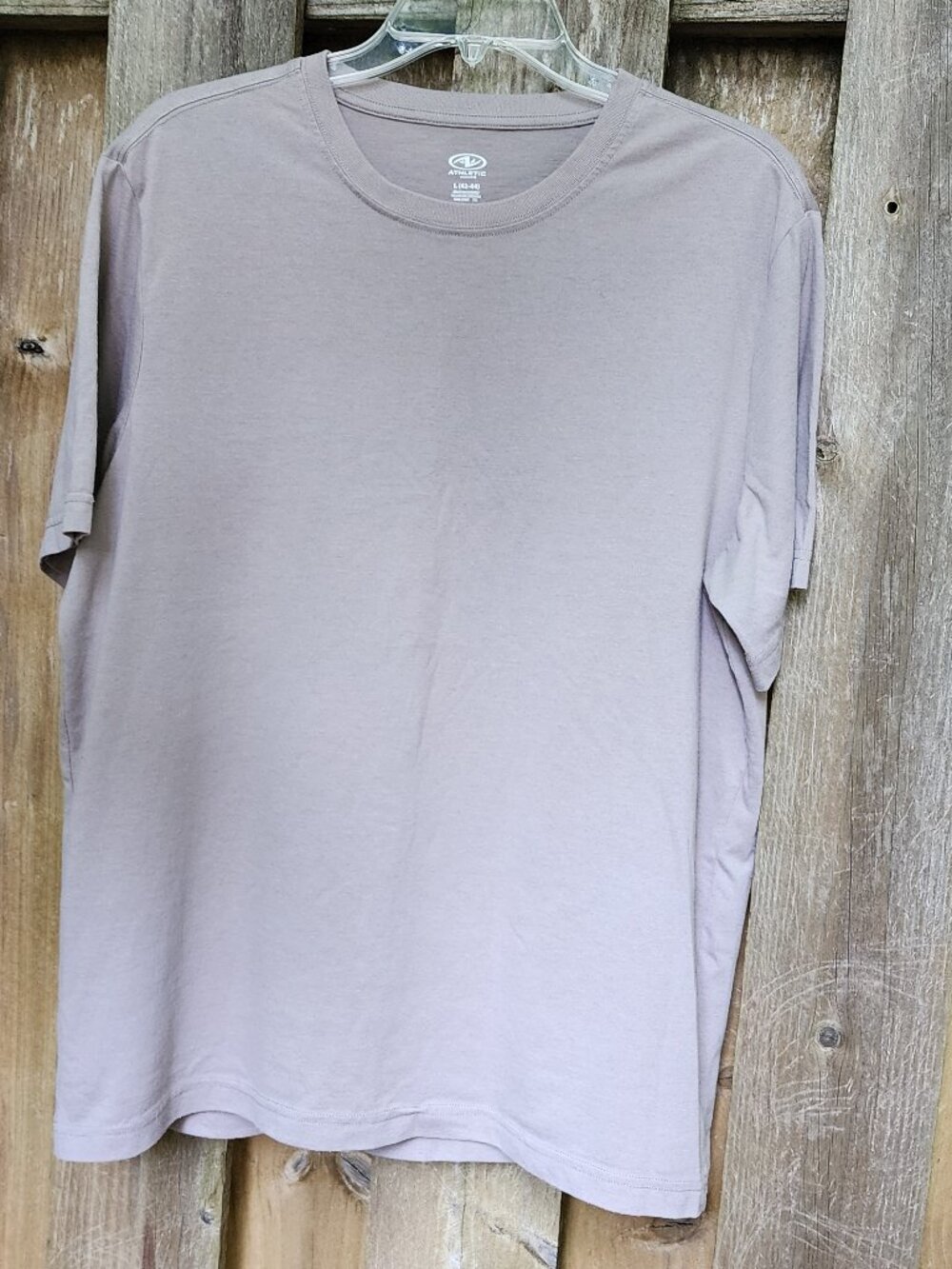 EUC Athletic Works L (42 - 44) tan short sleeve tshirt